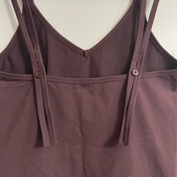 3/$32 Helmut Lang Double Strap Deep Purple Cami Top Size Medium - Picture 4 of 5